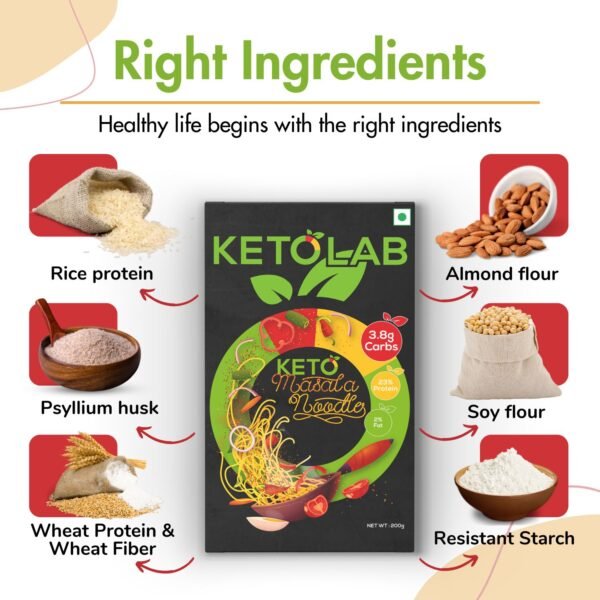 Ketolab Keto Masala Noodles Spaghetti - Image 2