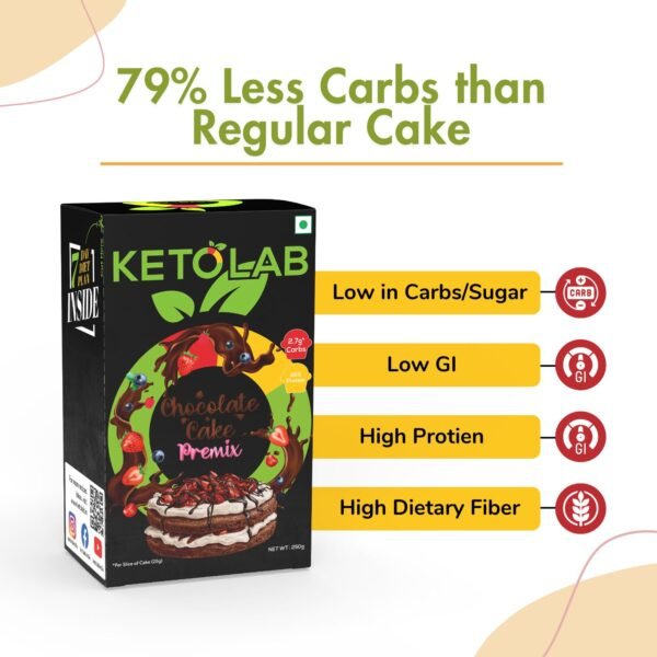 Ketolab Keto Chocolate Cake Pre-Mix - Image 3