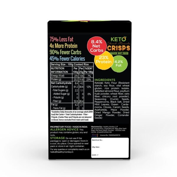 Ketolab Keto Chaat Masala Crisps - Image 2
