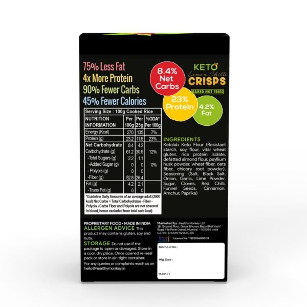 Ketolab Keto Lemon Chilli Crisps - Image 2